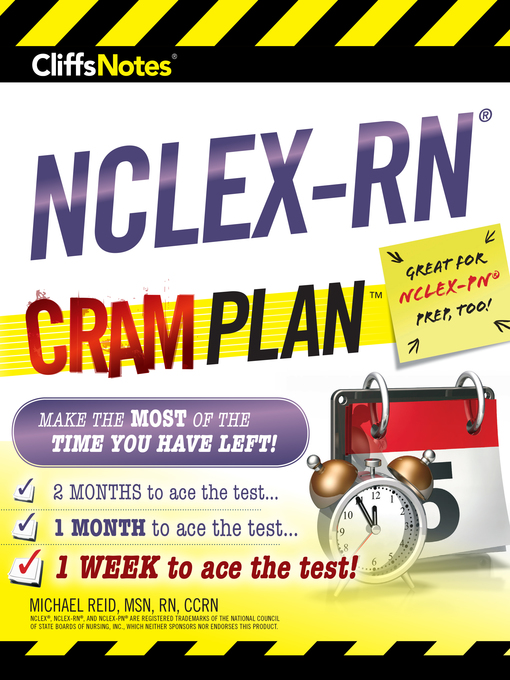 Title details for CliffsNotes NCLEX-RN Cram Plan by Michael Reid - Available